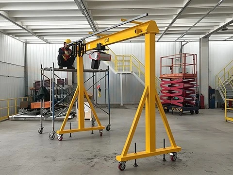 Portable Gantry Crane Installation Portable Gantry Crane Installation